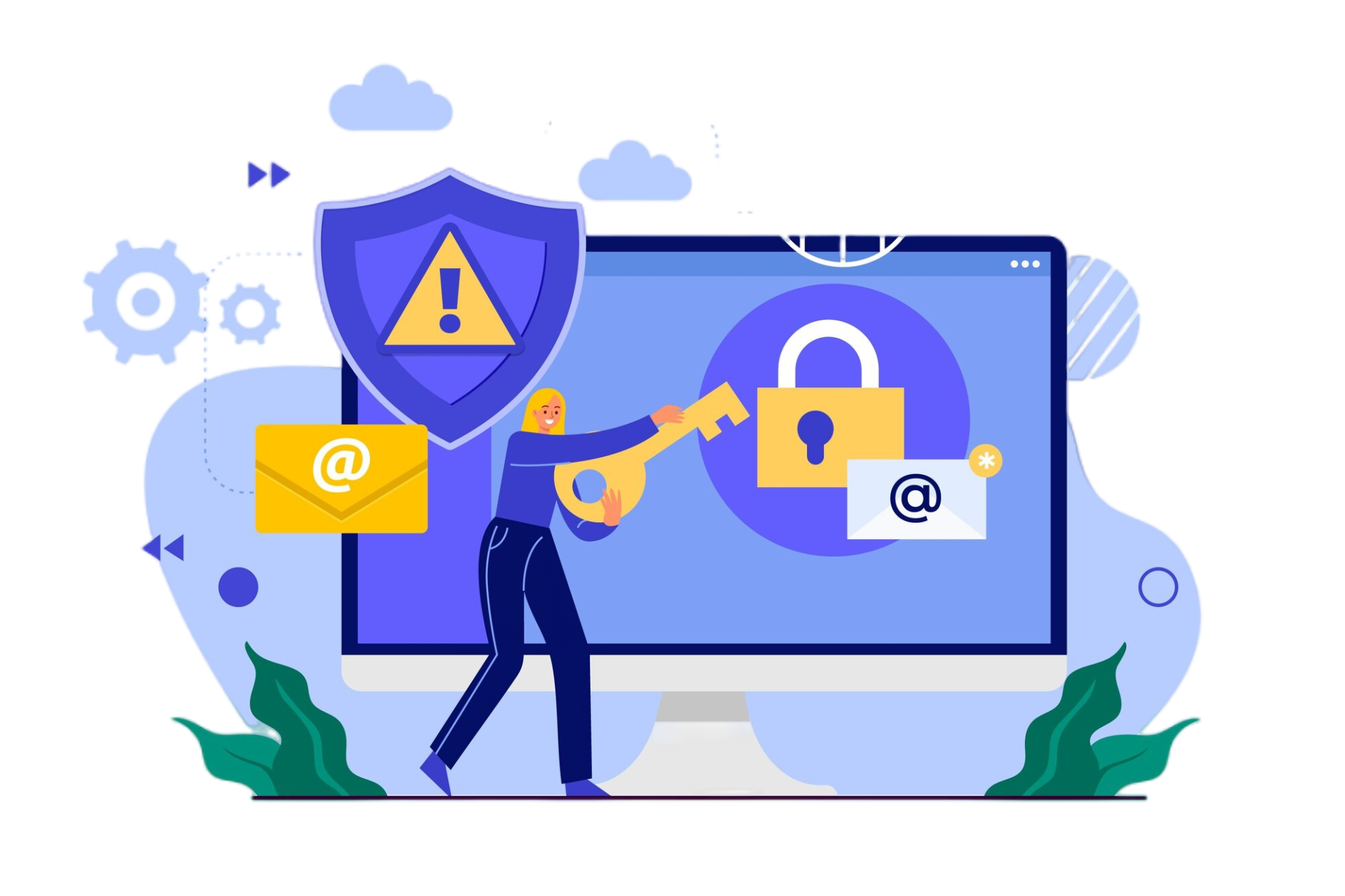 hand-drawn-flat-design-ssl-illustration