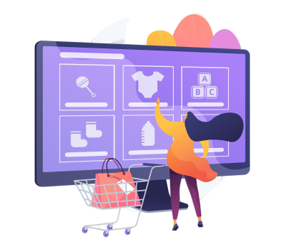 ordering-goods-online-internet-store-online-shopping-niche-e-commerce-website-mother-buying-babies-clothes-footwear-toys-infant-accessories-vector-isolated-concept-metaphor-illustration